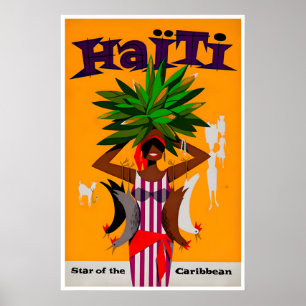 Impression d'art Haïti Affiche de voyage haïtien M