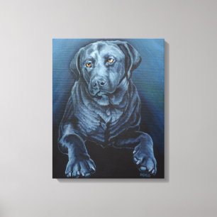 Impression d'art Labrador noir Impression de Retri