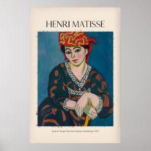 Impression d'art Matisse - Madras Rouge Rouge Head