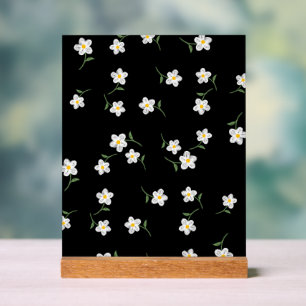 Impression d'art mural botanique Midnight Daisy