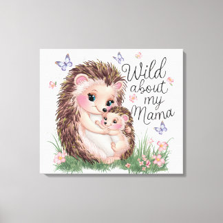Impression d'art mural d'animaux mignons pour mama