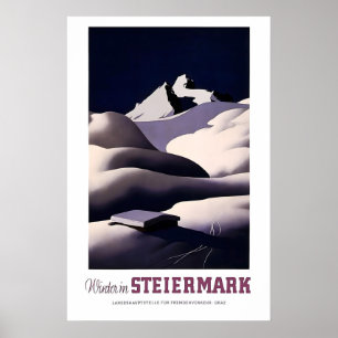 Impression d'art mural d'Autriche Styrie Voyage Po