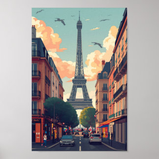 Impression d'art mural de Paris