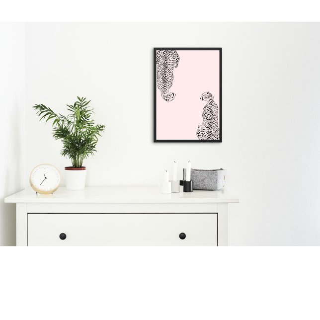 Impression d'art mural guépard minimaliste | Moder (Créateur téléchargé)