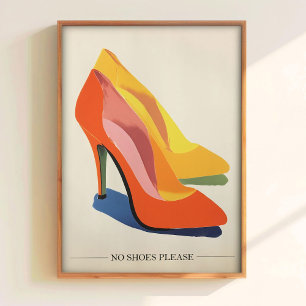 Impression d'art mural sans chaussures Impression