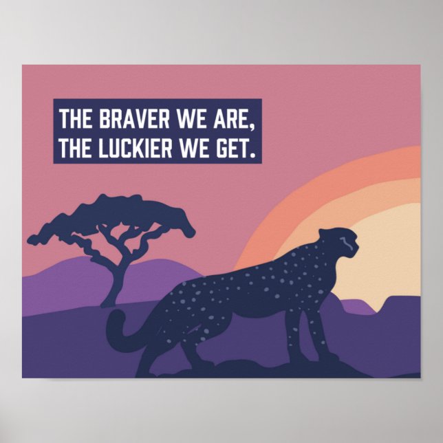Impression d'art non estampillée Cheetah Luckier 1 (Devant)