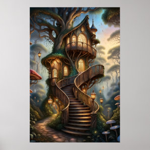 Impression d'art numérique de fantasy Fae Haven He