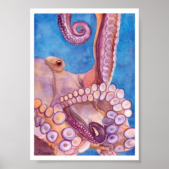 Impression d'art Octopus adaptée à la structure Mi (Devant)