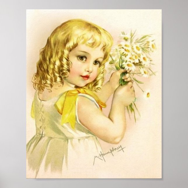 Impression d'art par Maud Humphrey Girl Yellow Dre (Devant)