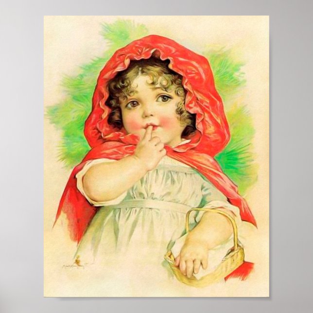 Impression d'art par Maud Humphrey Red Riding Hood (Devant)