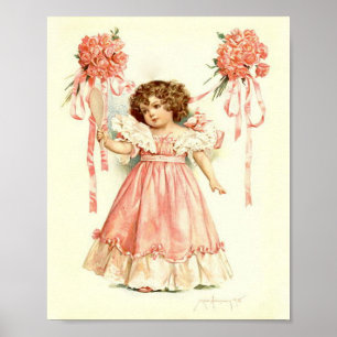 Impression d'art par Maud Humphrey Un bouquet de R