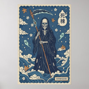 Impression d'art Shinigami Faucheuse japonaise, So