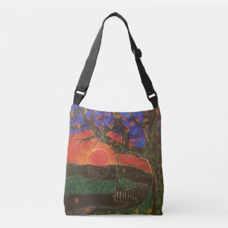 Impression d'art sur un sac carré de "Autumn Swing
