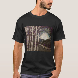 Impression d'art sur un T-shirt "Aspens in Moonlig