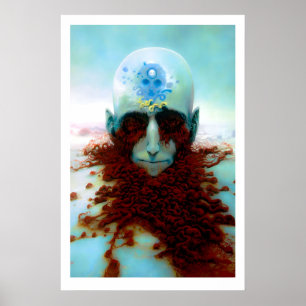 Impression d'art Troisième Œil de Beksiński Horreu