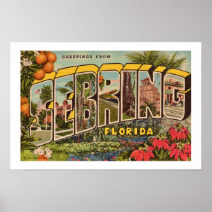 Impression de bienvenue vintage Sebring Floride