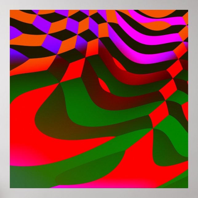 Impression de bloc Abstrait (Devant)