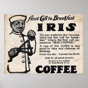Impression de café Vintage Iris