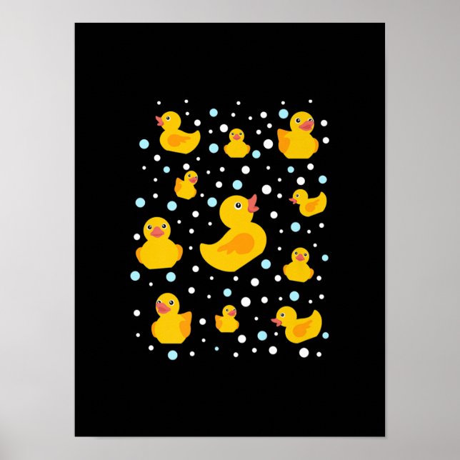 Impression de canard en caoutchouc (Devant)
