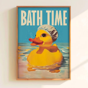 Impression de canard en caoutchouc pour le bain - 