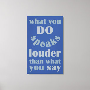 Impression de canevas personnalisées Do vs Say