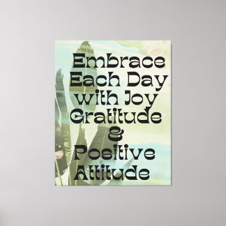 Impression de canva étirée de l'Affirmation quotid
