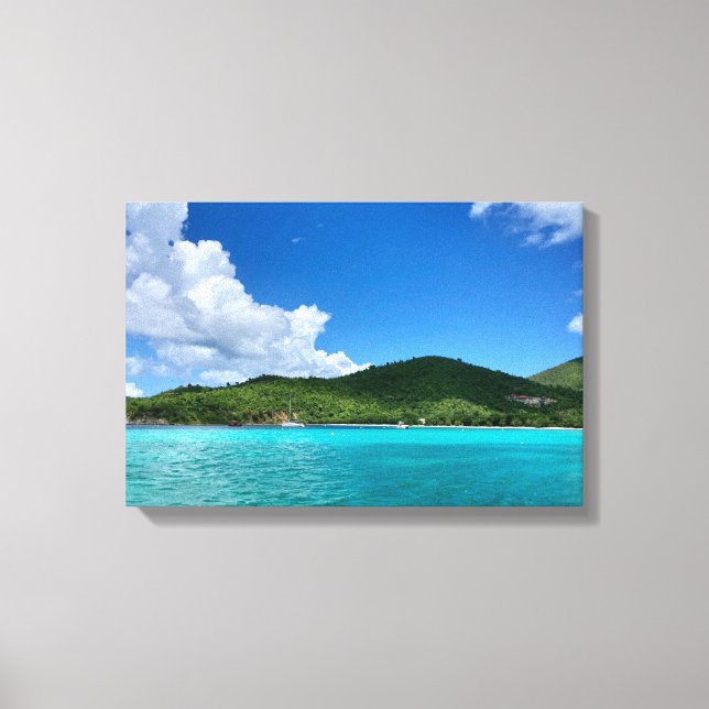 Impression de Canvass de la mer des Caraïbes (Recto)