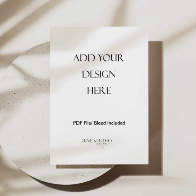 Impression de carte de menu 5x7" recto seul (5x7 inches menu card printing, 5x7 inches card print, invitation printing, wedding menu printing)