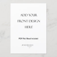 Impression de carte de menu recto-verso 5x7 pouces