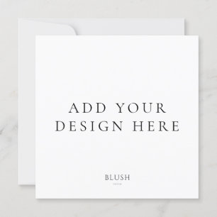 Impression de carte d'invitation carrée