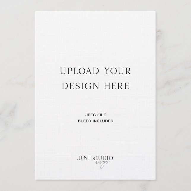 Impression de carte monoface de 5 x 7 pouces (Devant)