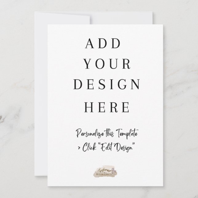 Impression de carte plat de 5 x 7 pouces (Devant)