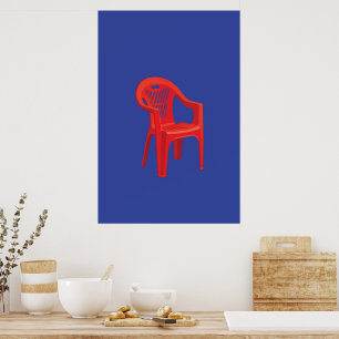 Impression de chaise rouge 