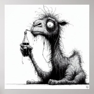 Impression de chameau soif