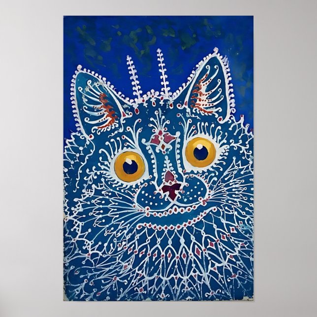 Impression de chat bleu (Devant)