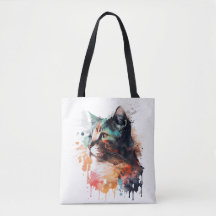 Impression de chat pour Amoureux des chats Sac fou