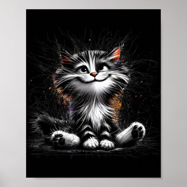 Impression de chats amusants (Devant)