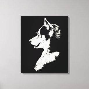 Impression de chiot husky sur toile Chien Husky si