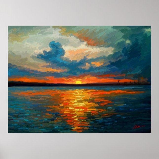 Impression de coucher de soleil (Devant)