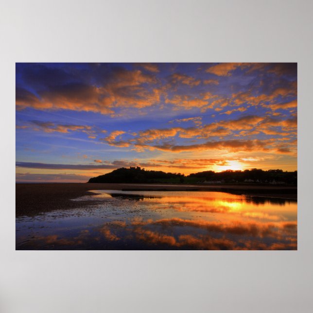 Impression de coucher de soleil Llanstephan (Devant)