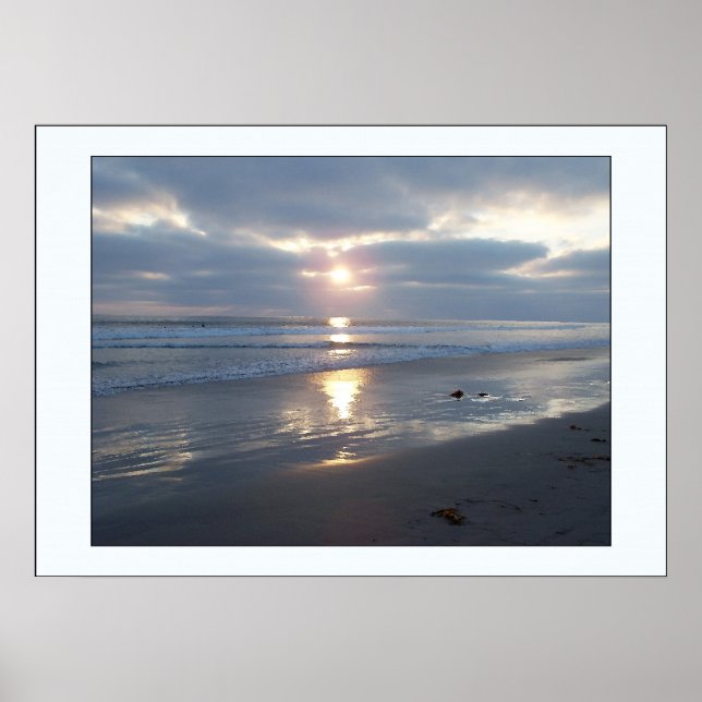 Impression de coucher de soleil sur la plage (Devant)
