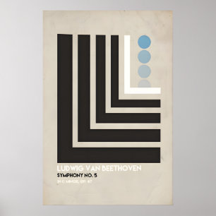 Impression de design original inspiré de Beethoven