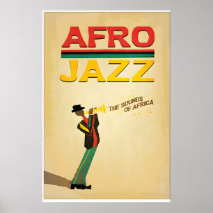 Impression de design original inspiré de l'Afro Ja