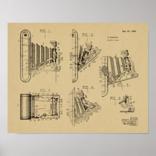 Impression de dessin d'art breveté de 1926 pour ca