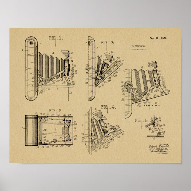 Impression de dessin d'art breveté de 1926 pour ca (Devant)