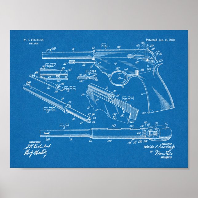 Impression de dessin d'art de l'automobile Gun 191 (Devant)