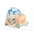 Impression de deux lapins