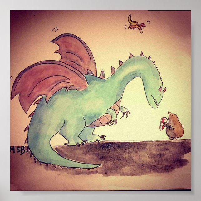 Impression de dragon et de moelle (Devant)