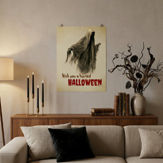 Impression de fantôme de Halloween Haunted Parchem