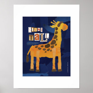 Impression de girafe de grande taille